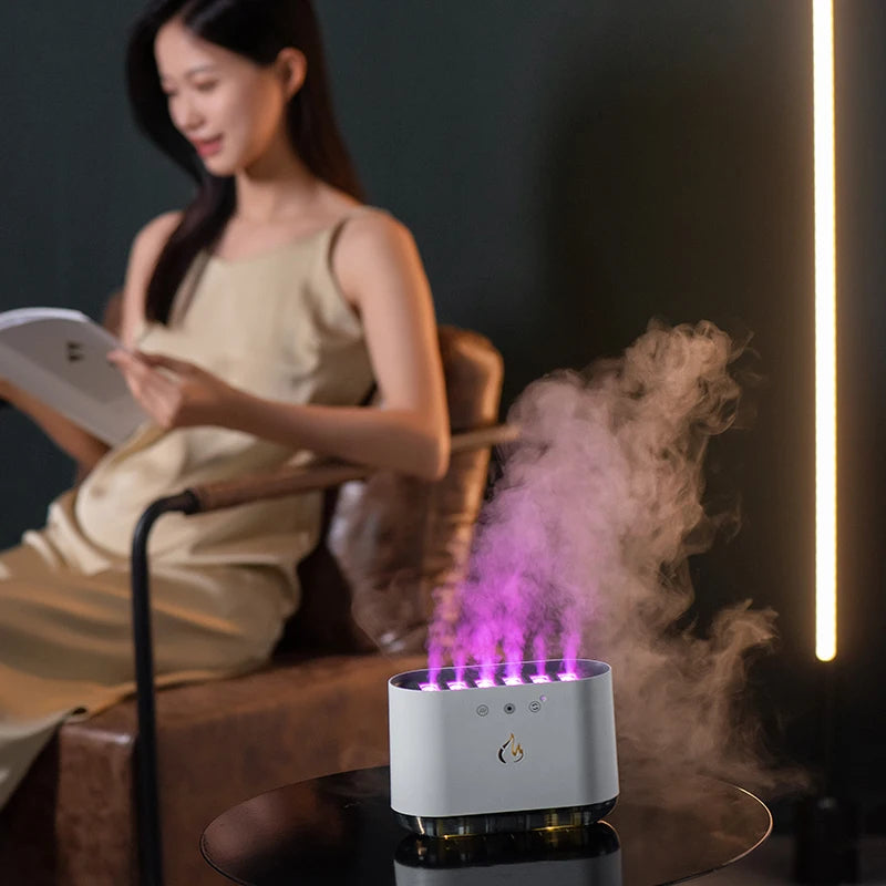 FlameMist™ - Humidificador con show de luz y aromaterapia