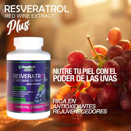 RESVERATROL PLUS - El poder rejuvenecedor de las uvas